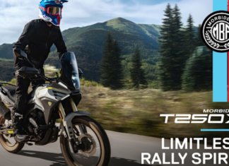 Morbidelli T250X model versi Adventure Tourer lebih tinggi, praktikal