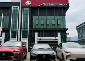 MG kembang rangkaian, buka Pusat 3S di Rawang