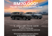 Kempen ’48-Hour Volvo Merdeka Deal’ tawar rebat hingga RM70,000