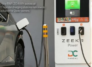 Kadar istimewa RM1.20/kWJ untuk pemilik Zeekr di stesen pengecas DC Handal