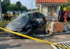 Warga emas maut, BMW rempuh pagar institut memandu