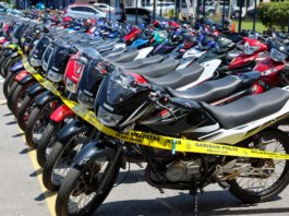 Polis serah semula 222 motor RX-Z kepada pemilik