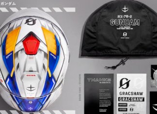 Gracshaw lancar helmet edisi terhad versi Gundam