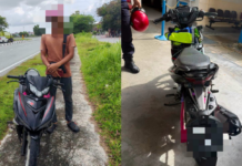 Model motor sama tetapi guna nombor plat kakak