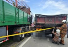 Tersepit di tengah dua lori, murid tahun 6 maut