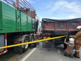 Tersepit di tengah dua lori, murid tahun 6 maut