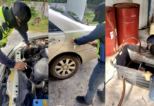 Warga Thailand sorok 350 liter petrol dalam Toyota Camry