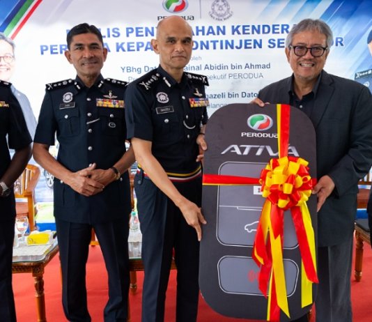 Perodua sumbang sembilan kenderaan pacuan empat roda kepada Polis Selangor