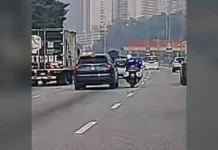 Polis tahan pemandu degil ekori konvoi TPM