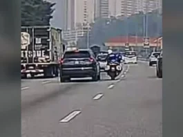 Polis tahan pemandu degil ekori konvoi TPM