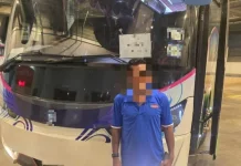 Pemandu bas persiaran rupanya warga asing tiada lesen