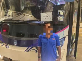 Pemandu bas persiaran rupanya warga asing tiada lesen