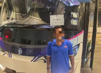 Pemandu bas persiaran rupanya warga asing tiada lesen