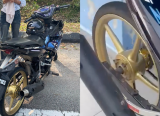 Tayar botak, tiada brek belakang : JPJ sita Y15ZR